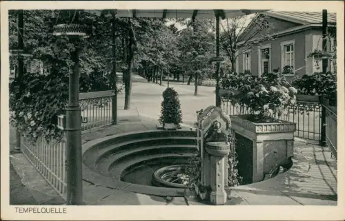 Ansichtskarte Bad Steben Straßenpartie Tempelquelle 1934
