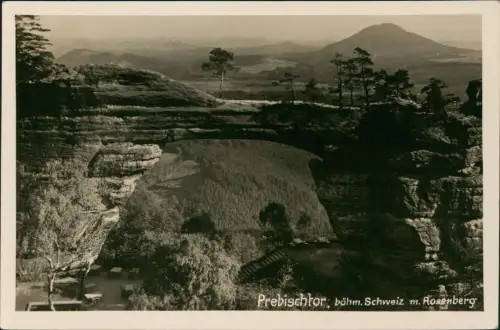 Tetschen-Bodenbach Decín Prebischtor Pravčicka brana Rosenberg 1935