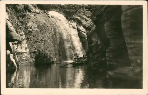 _Aussiger Region _Ústecký kraj ČESKÉ ŠVÝCARSKO Ďurišova soutěska Boot 1956
