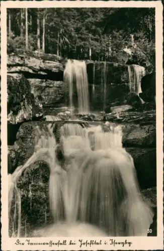 Tannwald Tanvald der Tannwasserfall bei Josefstal i. Isergebirge 1942