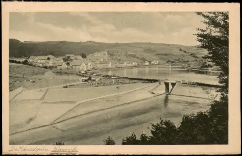 Ansichtskarte Waldeck (am Edersee) Edertalsperre Niederwebe 1928