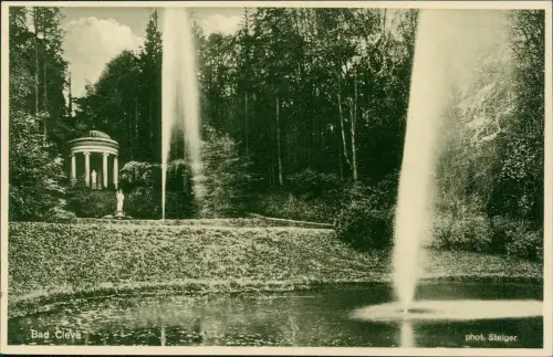 Ansichtskarte Kleve Amphitheater Fontainen 1928
