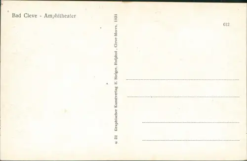 Ansichtskarte Kleve Amphitheater Fontainen 1928