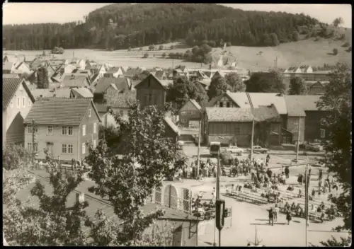 Ansichtskarte Brotterode Blick zum Eisstadion 1977