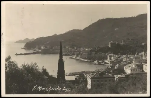 .Ligurien Liguria S. Margherita Ligure Panorama Ort am Mittelmeer 1927