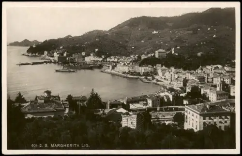 .Ligurien Liguria Ligure Italien Panorama von S. MARGHERITA LIG. 1930