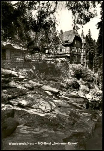 Ansichtskarte Wernigerode HO-Hotel Steinerne Renne 1967