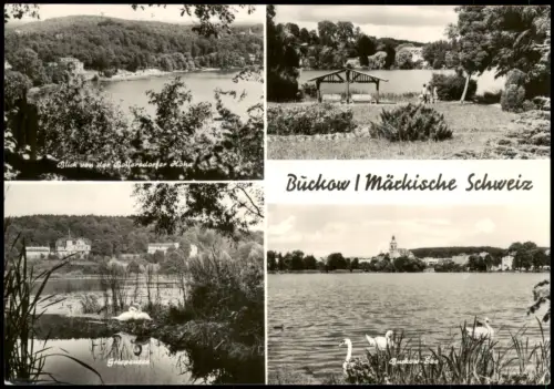 Buckow (Märkische Schweiz) DDR Mehrbild-AK mit Ansichten Märkische Schweiz 1974