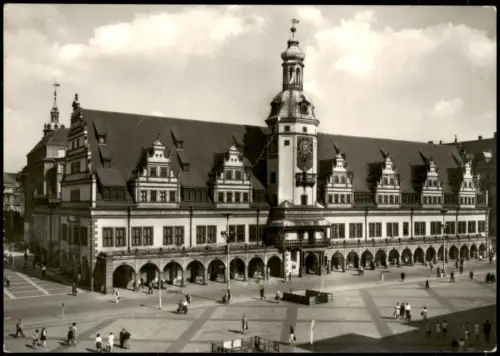 Ansichtskarte Leipzig Altes Rathaus zur DDR-Zeit 1972