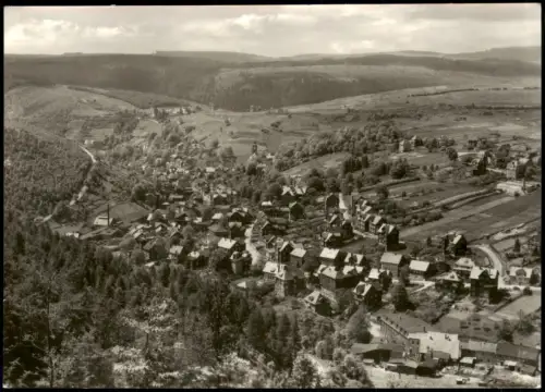 Ansichtskarte Lauscha Panorama-Ansicht Thüringer Wald zur DDR-Zeit 1975
