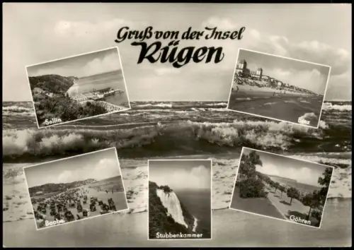 Rügen Insel Rügen DDR MB mit Sellin, Baabe, Göhren, Binz, Ostsee-Motive 1967