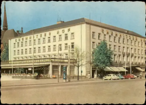 Chemnitz Strassen Ansicht zur DDR-Zeit Hotel Chemnitzer Hof (Interhotel) 1962
