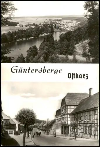Güntersberge (Harz)-Harzgerode Panorama-Ansicht DDr  Kr. Quedlinburg 1981