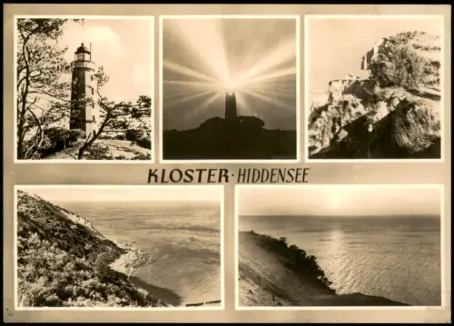 Kloster-Hiddensee Hiddensjö Hiddensöe DDR Mehrbild-AK mit Umland-Ansichten 1967