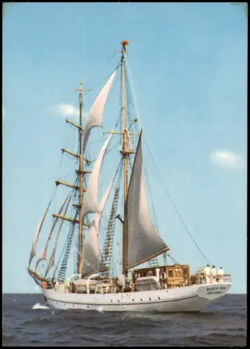 Ansichtskarte  Schiffsfoto-AK DDR Segelschulschiff Wilhelm Pieck 1967