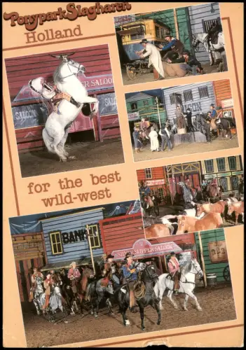 Slagharen-Hardenberg  Pferde Pony Ponypark Western Motive Indianer Cowboys 1993