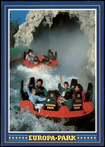 Ansichtskarte Rust Freizeitpark Europa-Park Fjord-Rafting 1987