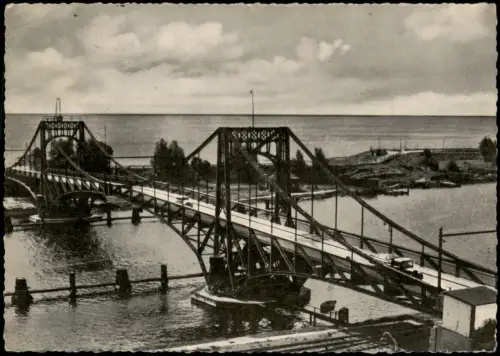 Ansichtskarte Rüstringen-Wilhelmshaven Kaiser-Wilhelm-Brücke 1962