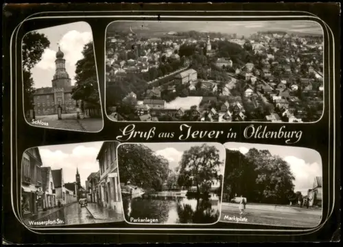 Wilhelmshaven Mehrbild-AK  Luftaufnahme, Wasserpfort-Straße uvm. 1965