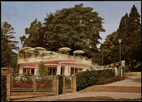 Ansichtskarte Bad Pyrmont Cafe Ueberfeldt - Terrasse 1971