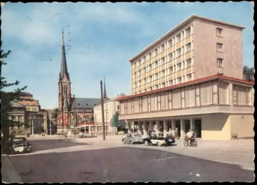 Ansichtskarte Chemnitz Blick zum Theaterplatz 1961