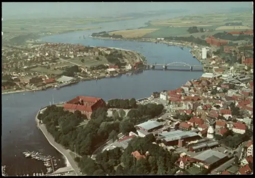 Sonderburg Sønderborg LUFTFOTO DENMARK AIR-PHOTO Luftaufnahme 1970