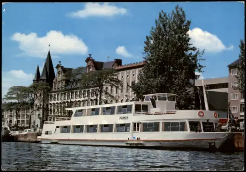 Ansichtskarte  FRANKFURT AM MAIN mit Fahrgastschiff PRIMUS 1980
