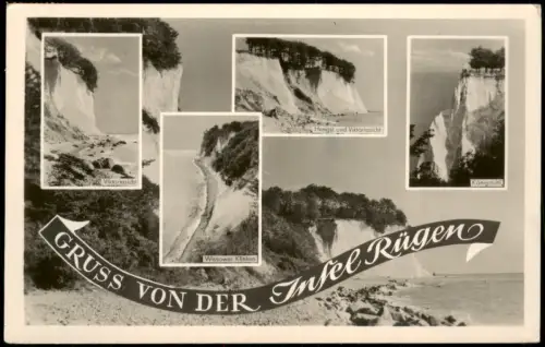 Ansichtskarte Rügen GRUSS VON DER Insel Rügen DDR Mehrbildkarte 1960