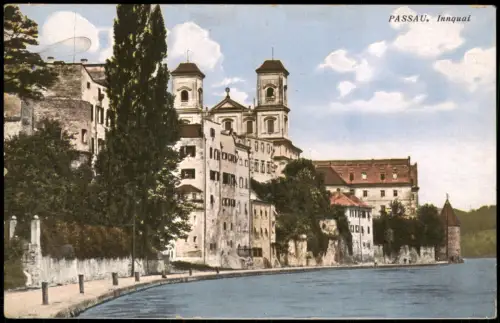 Ansichtskarte Passau Partie am Inn Innquai 1910