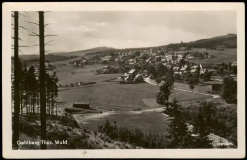 Ansichtskarte Gehlberg Panorama-Ansicht Fernansicht zur DDR-Zeit 1957/1955