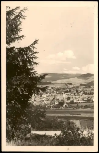 Ansichtskarte Themar Panorama-Ansicht Fernansicht zur DDR-Zeit 1955
