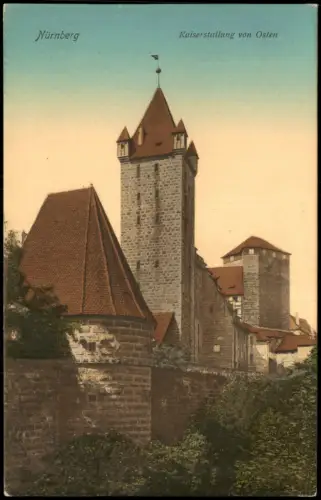 Ansichtskarte Nürnberg Kaiserstallung von Osten 1913