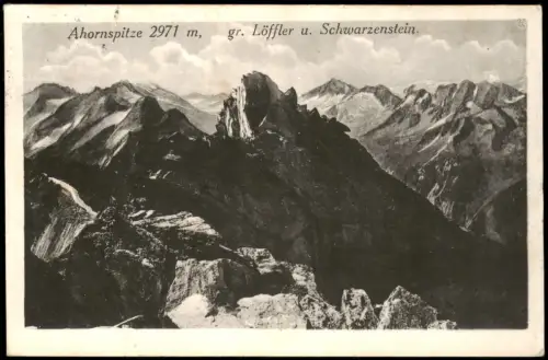 Ansichtskarte Mayrhofen Ahornspitze Zillertaler Alpen 1925