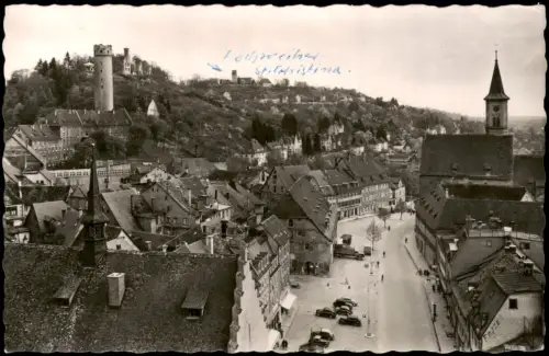 Ansichtskarte Ravensburg Marienplatz, Mehlsack - Fotokarte 1955