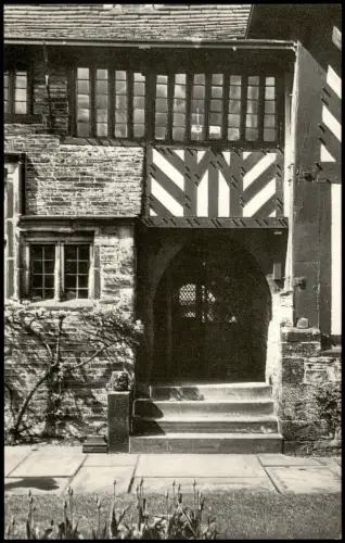 Postcard Halifax West Yorkshire The Front Porch Museum Shibden Hall 1975