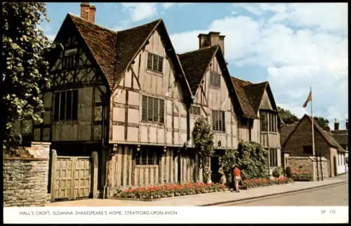 Postcard Stratford-upon-Avon Shakespeare´s House 1972