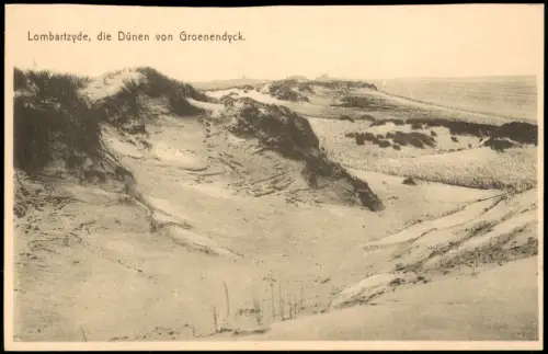 Postkaart Belgien Lombartzyde die Dünen von Groenendyck 1910