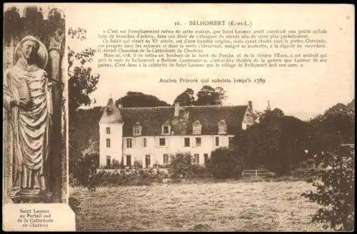 Belhomert-Guéhouville Orts-/Gebäudeansicht mit Saint Laumer 1910