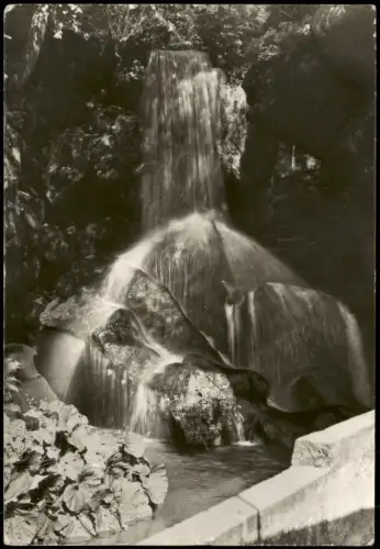 Ansichtskarte Lichtenhain-Sebnitz Lichtenhainer Wasserfall 1980
