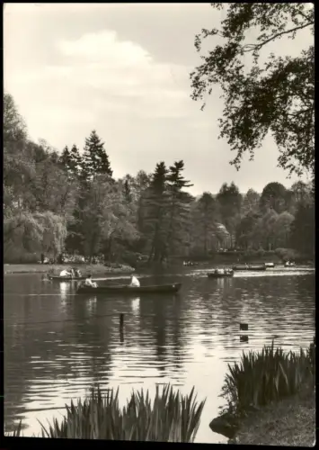 Ansichtskarte Bad Elster Gondelteich zur DDR-Zeit 1968/1966