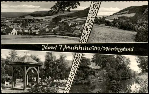 Ansichtskarte Bruchhausen-Vilsen 4 Bild Stadt Park Pavillon 1968