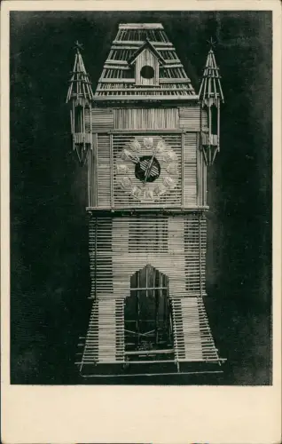 Ansichtskarte Goslar Kaiserpfalz / Kaiserhaus aus Strohhalmen 1959