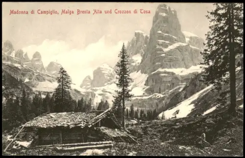 Madonna di Campiglio Sankt Maria im Pein Malga Brenta Alta Crozzon di Tosa 1900