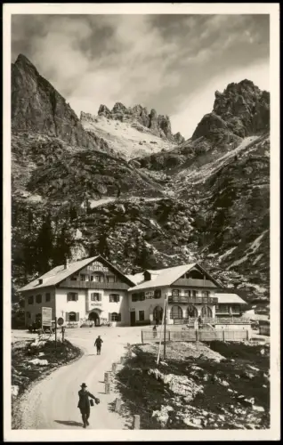 Cartolina Cortina d´Ampezzo Passo Falzarego Restaurant Fotokarte 1929