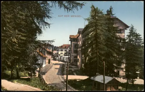 Ansichtskarte Trentino-Südtirol Straßen-, Ortsansicht AUF DER MENDEL 1912/1911