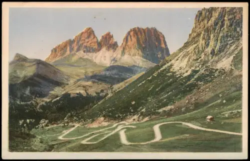 .Trentino-Südtirol Trentino-Südtirol SASSOLUNGOVista dal Passo Pordoi 1910