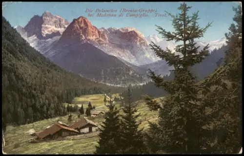 Trentino-Südtirol Dolomiten Brenta-Gruppe Madonna di Campiglio Tirol 1910