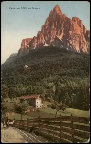 Seis am Schlern Siusi allo Sciliar Umland-Ansicht Partie 1910