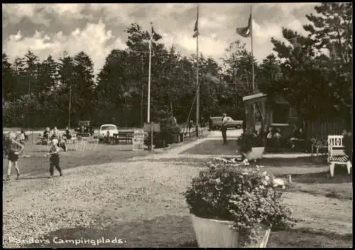 Postcard Randers Randers Campingplads Campingplatz Idyll 1955