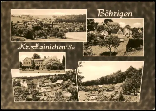 Ansichtskarte Böhrigen-Striegistal 5 Bild Stadtteilansichten 1966
